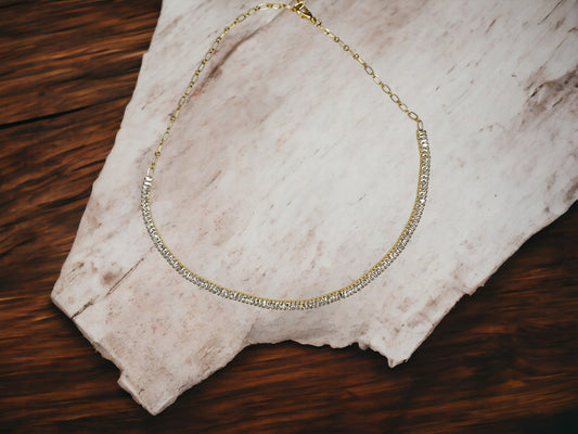 Gold Baguette Choker - Soulstice